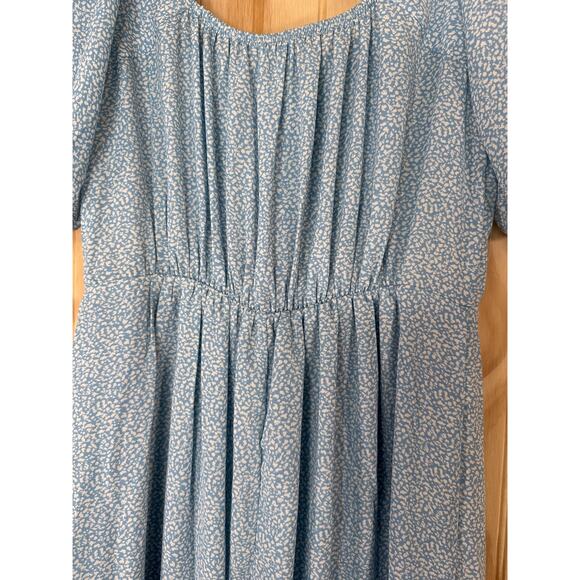 Sienna Sky XS Blue White Flowing Midi Dress Slit Pull-Over Whimsy Core Fairycore - Picture 5 of 10